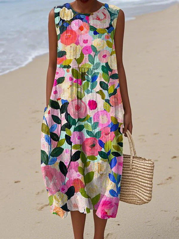 Elizabeth - Floral Midi Dress