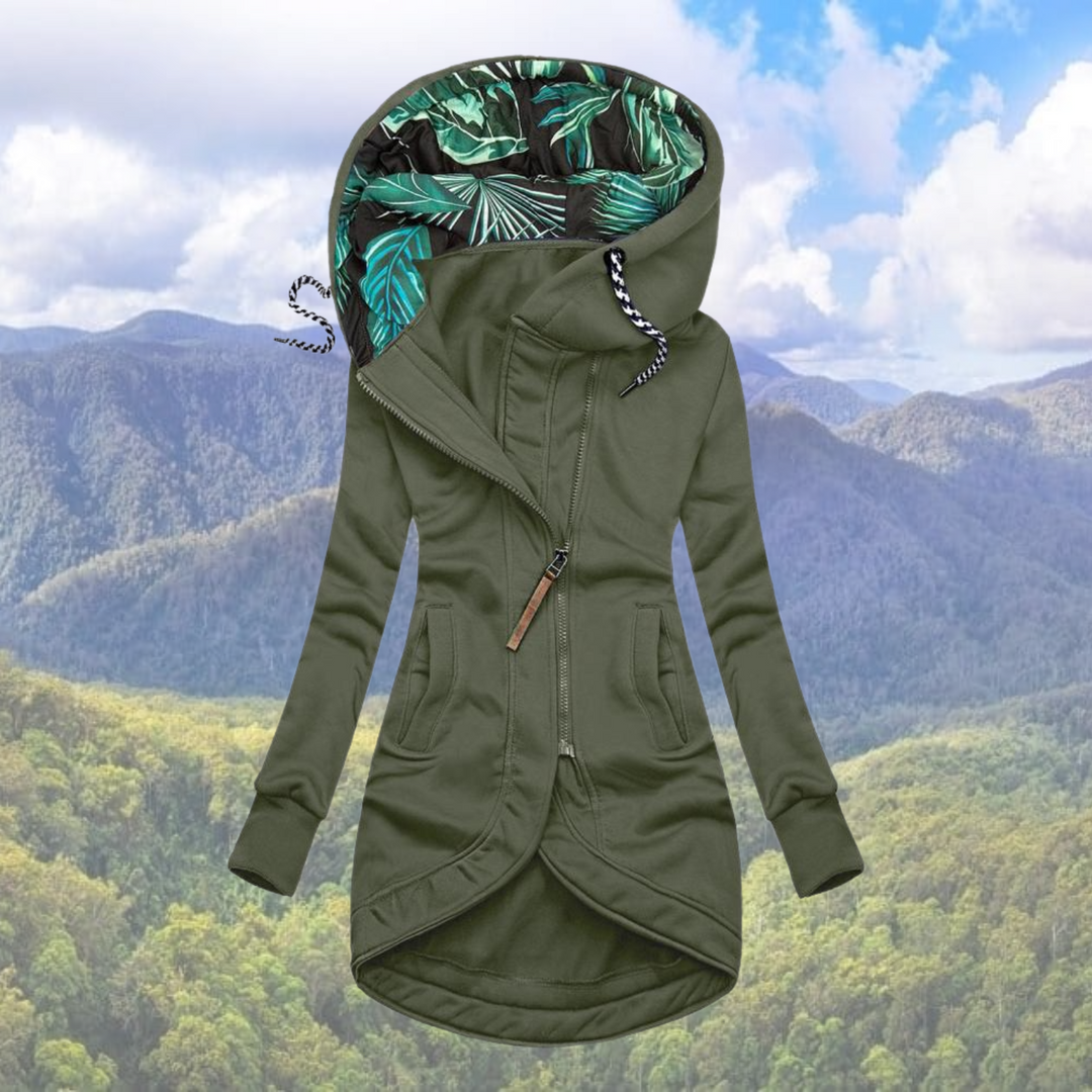 Drawstring Waist Parka | Tailored Long Hooded Winter Coat – Leah & Lila