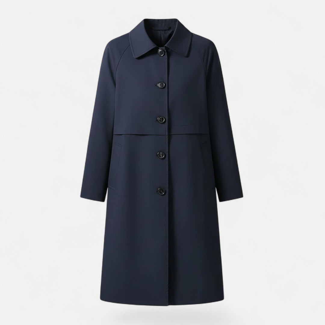 Valmonti Wool-Blend Trench | Mid-Length Classic Layer – Leah & Lila