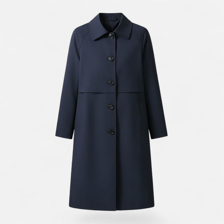 Valmonti Wool-Blend Trench | Mid-Length Classic Layer – Leah & Lila
