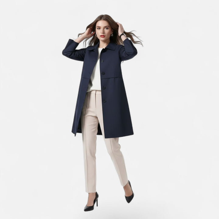 Valmonti Wool-Blend Trench | Mid-Length Classic Layer
