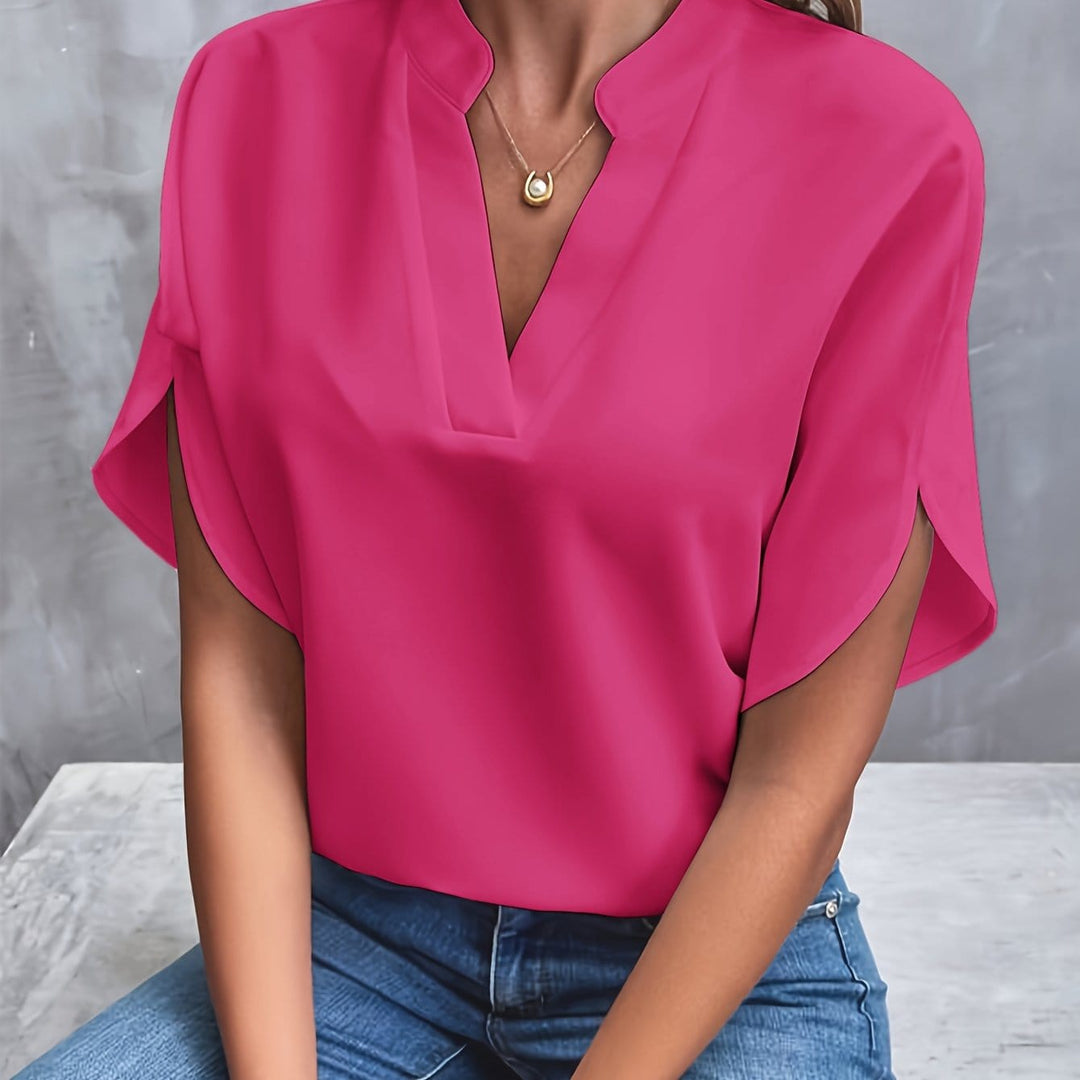 Erica – Luxurious Draped Blouse