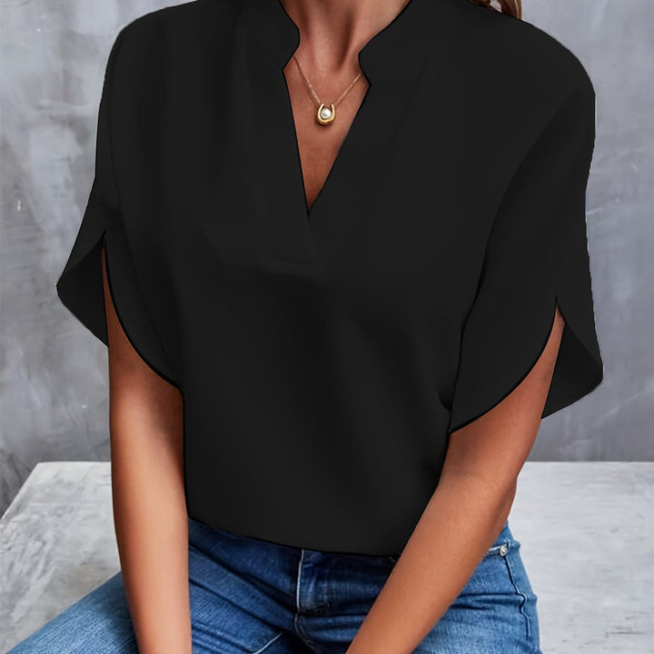 Erica – Luxurious Draped Blouse