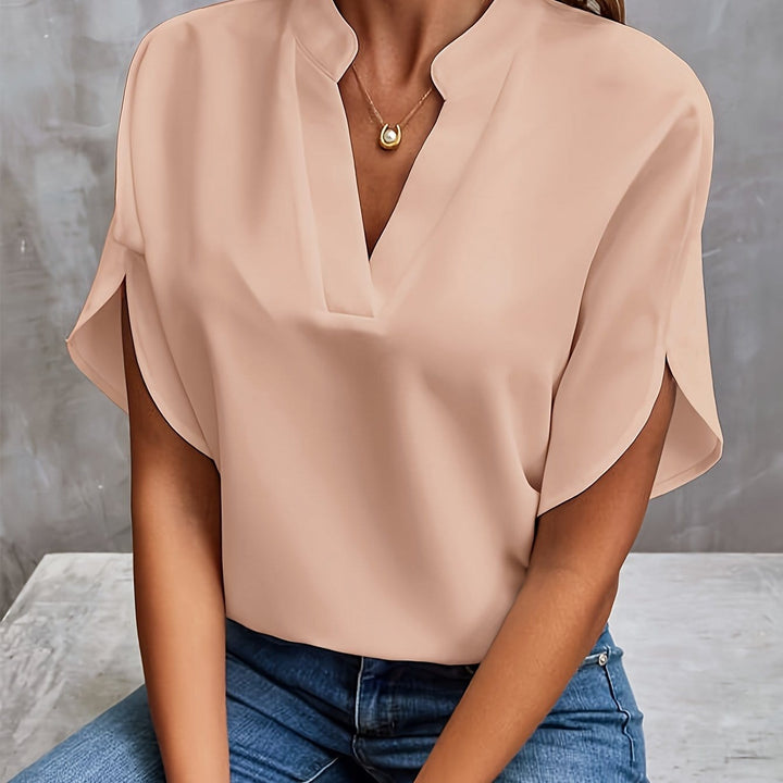 Erica – Luxurious Draped Blouse