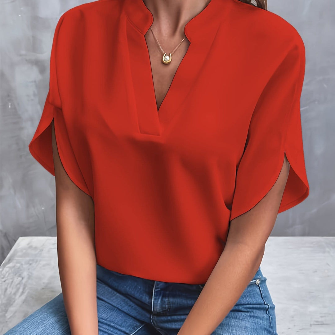 Erica – Luxurious Draped Blouse