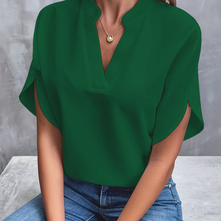 Erica – Luxurious Draped Blouse