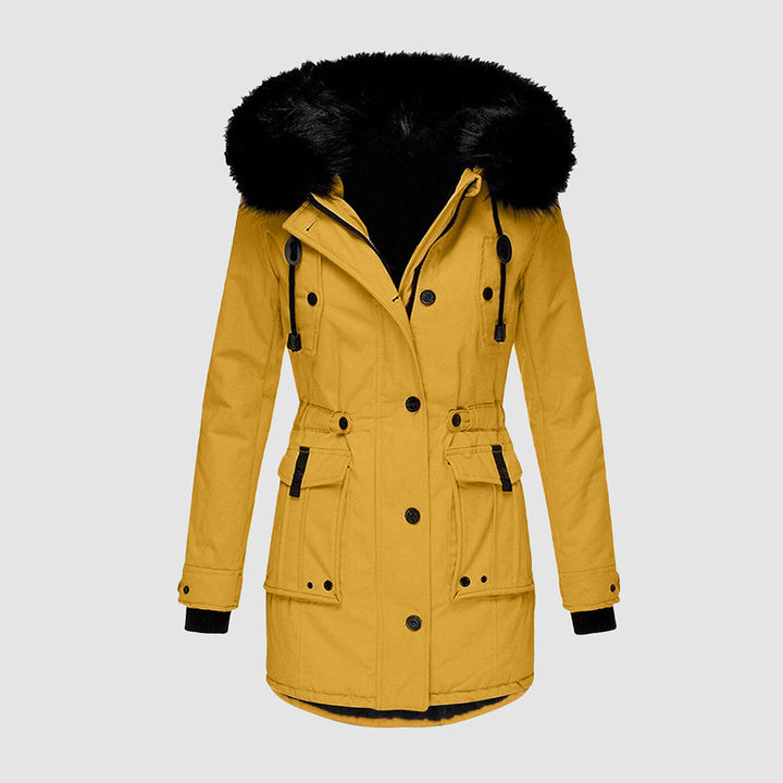 Waterproof Faux Fur Hood Parka | Windproof Thermal Long Coat – Leah & Lila