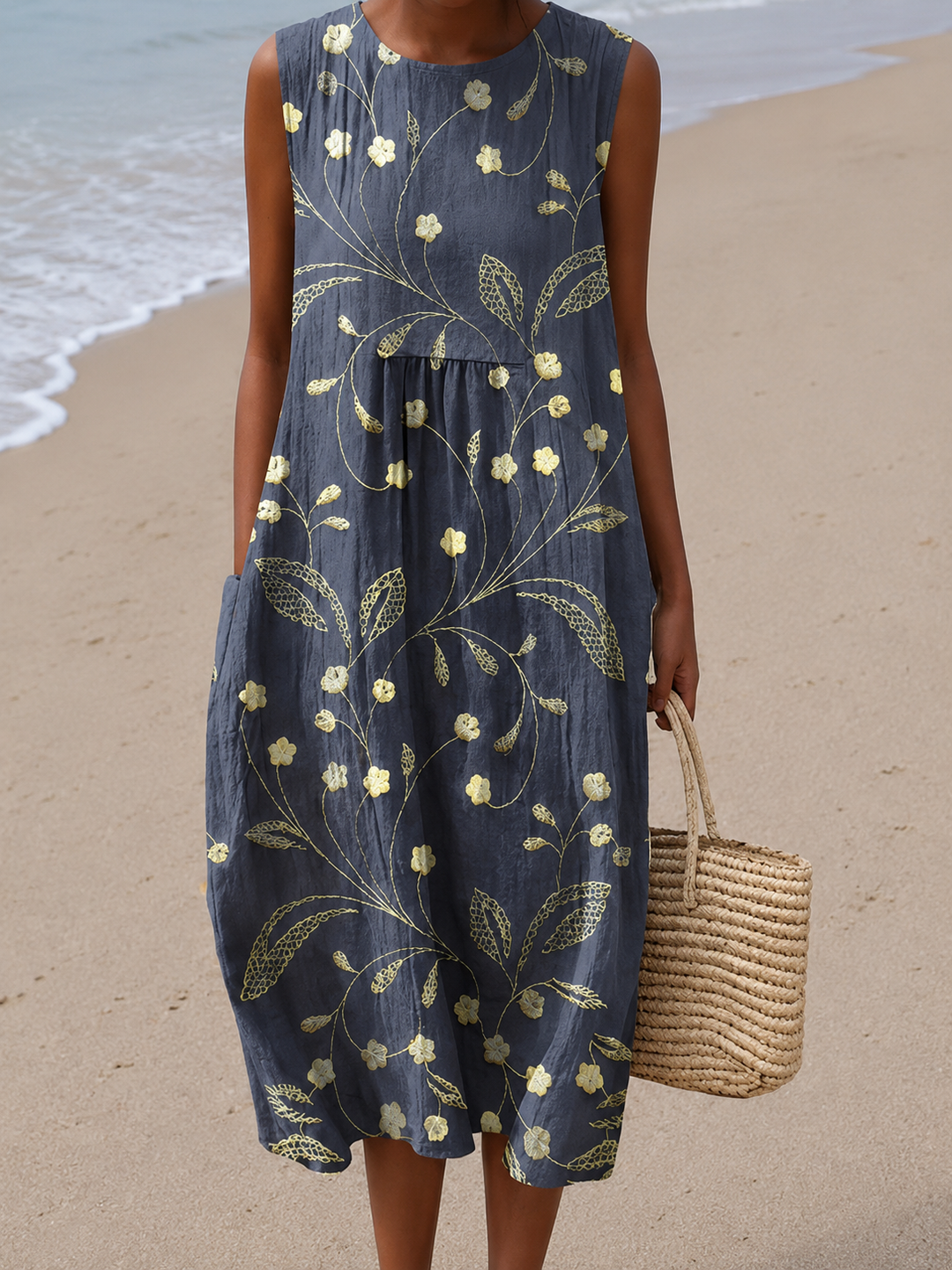 Leah & Lila Mara - women's floral midi dress