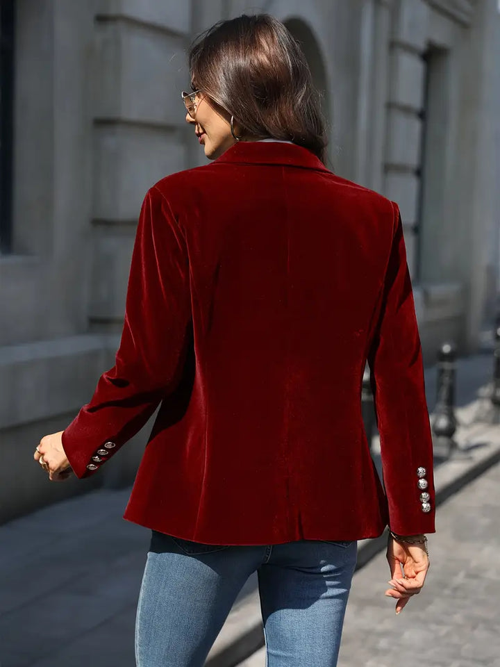 Classic One-Button Blazer | Tailored Women's Office Jacket – Leah & Lila