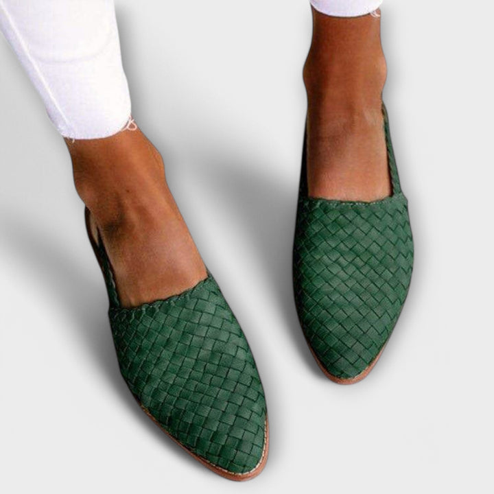 Vivian | Woven Slingback Loafer