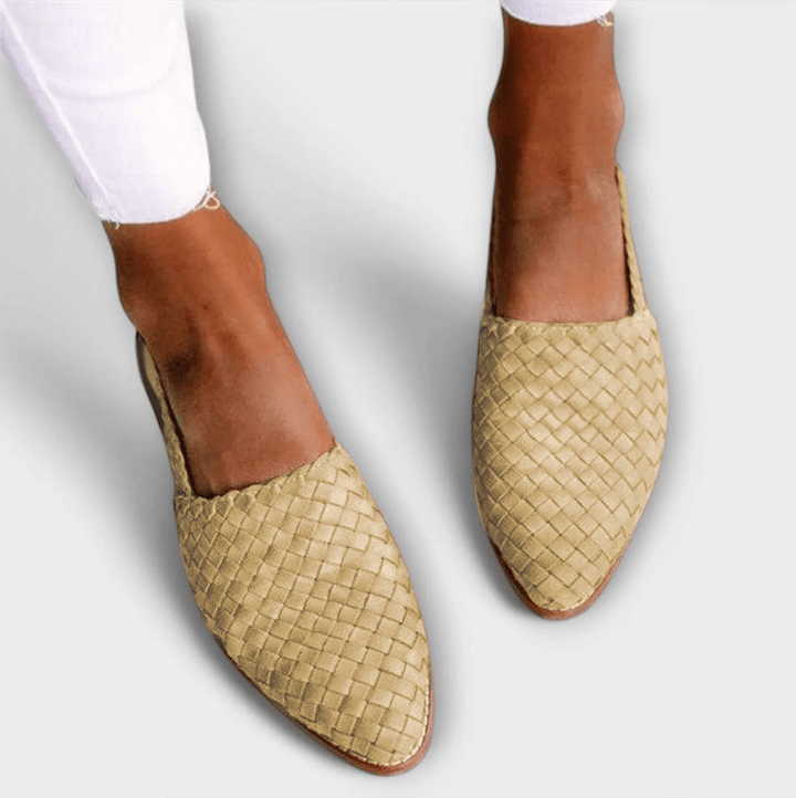 Vivian | Woven Slingback Loafer