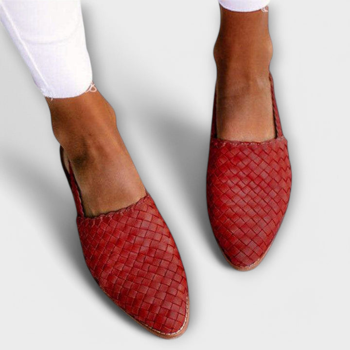 Vivian | Woven Slingback Loafer