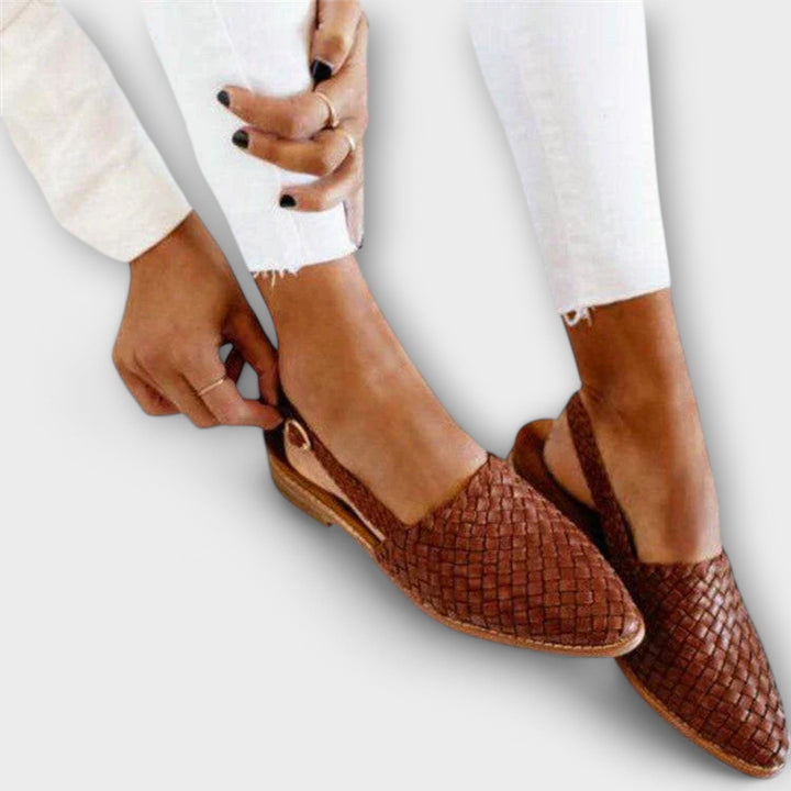 Vivian | Woven Slingback Loafer