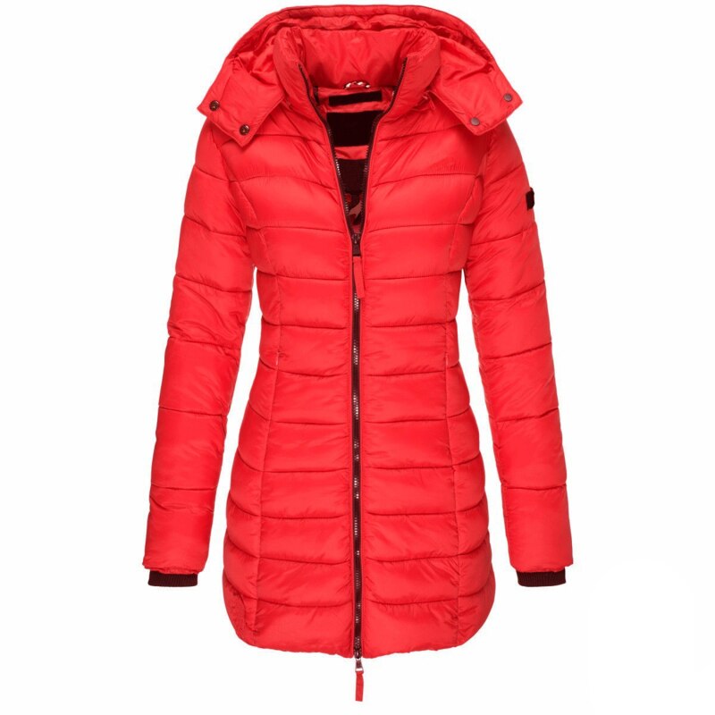 Quilted Hooded Parka | Water-Repellent Insulated Winter Coat – Leah & Lila