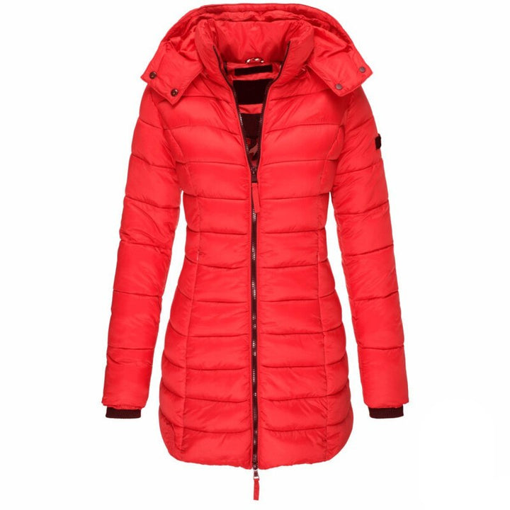 Quilted Hooded Parka | Water-Repellent Insulated Winter Coat – Leah & Lila