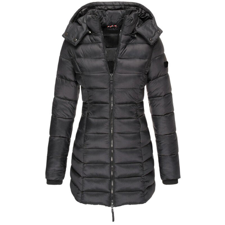 Quilted Hooded Parka | Water-Repellent Insulated Winter Coat – Leah & Lila