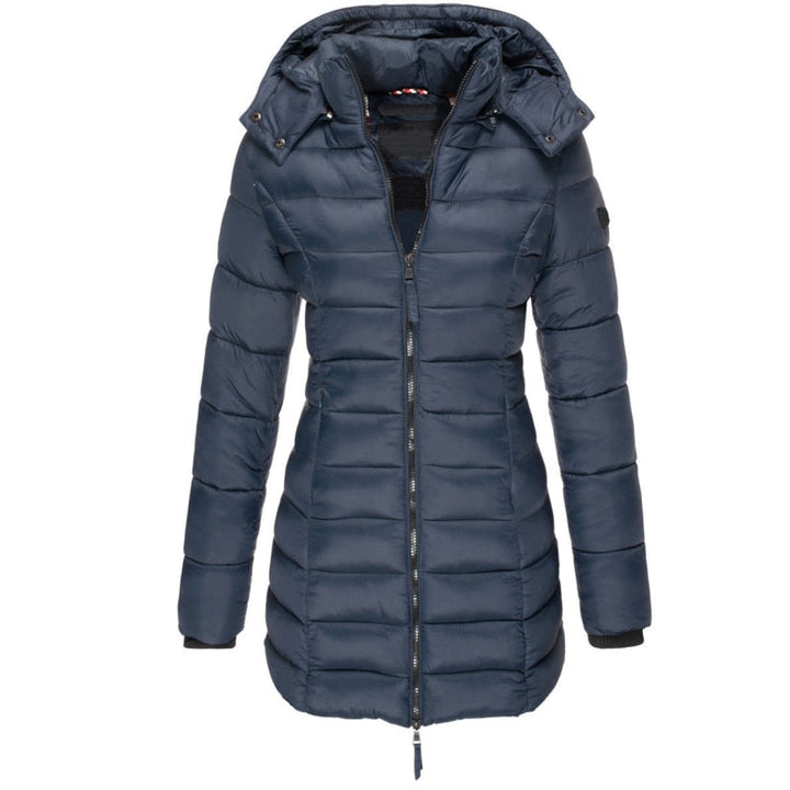 Quilted Hooded Parka | Water-Repellent Insulated Winter Coat – Leah & Lila