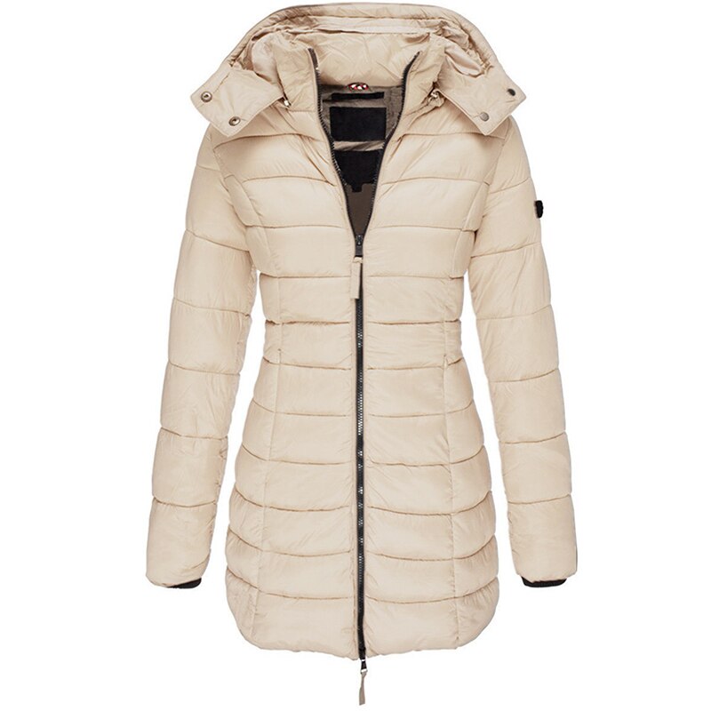 Quilted Hooded Parka | Water-Repellent Insulated Winter Coat – Leah & Lila