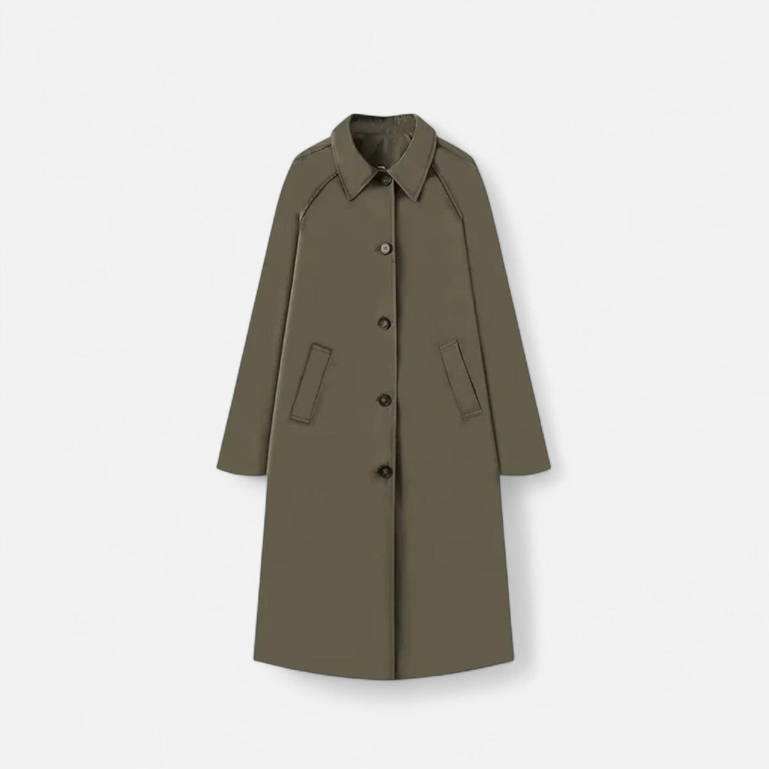 Valmonti Retro Trench Coat | Heritage Long Layer