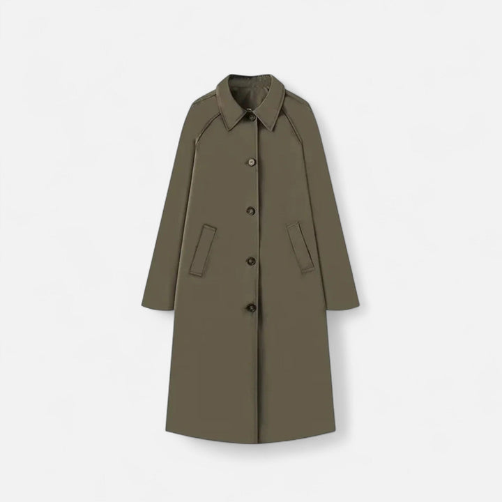 Valmonti Retro Trench Coat | Heritage Long Layer