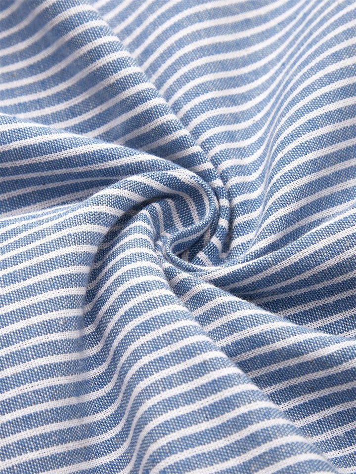 Wanda - Luxurious Striped Midi Dress