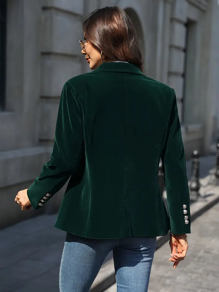 Classic One-Button Blazer | Tailored Women's Office Jacket – Leah & Lila