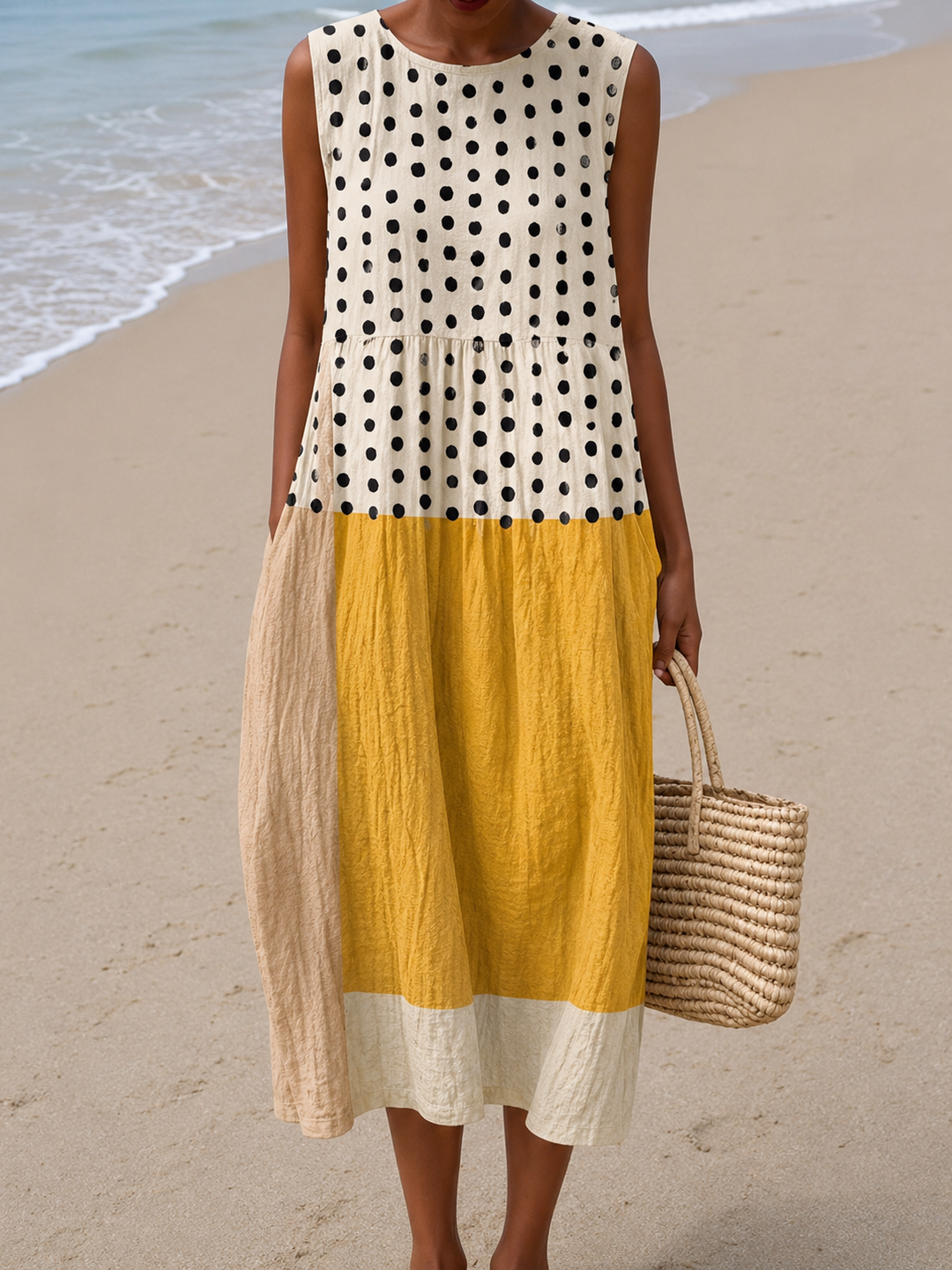 Leah & Lila Gloria - women's colorblock midi dress