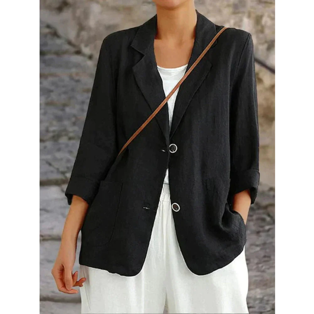 Linen Blazer | Lightweight Breathable Women's Tailored Jacket – Leah & Lila
