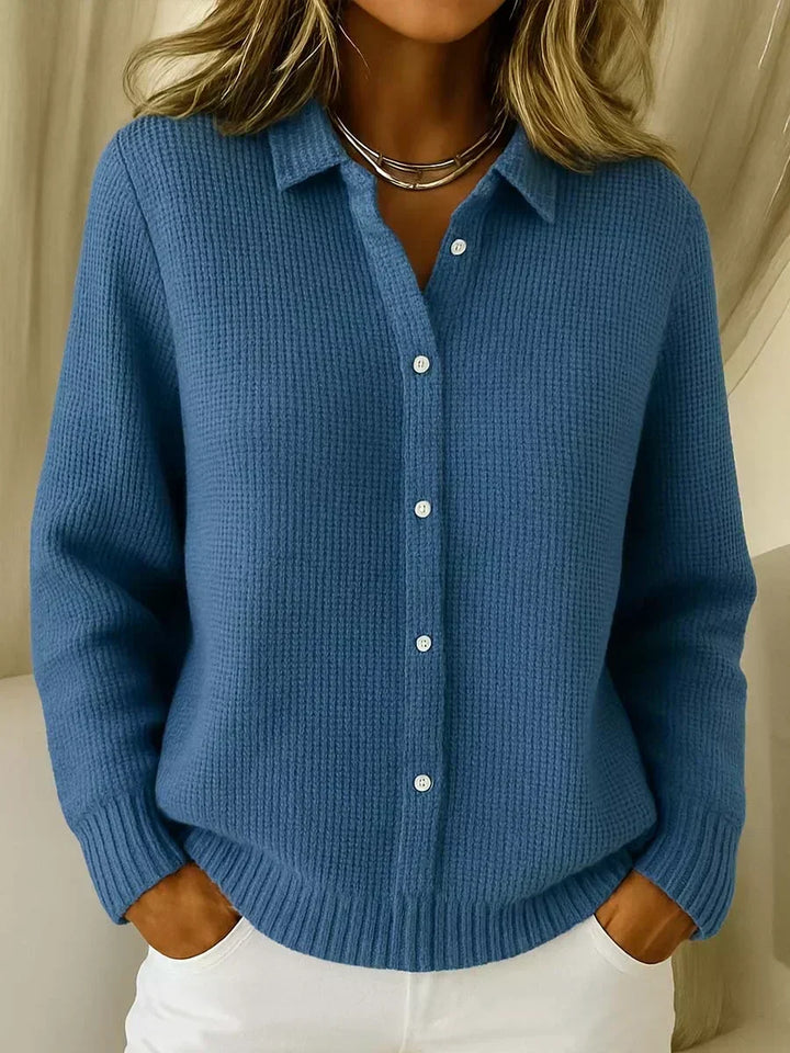 Camille™ | Textured Knit Button-Up Cardigan – Leah & Lila