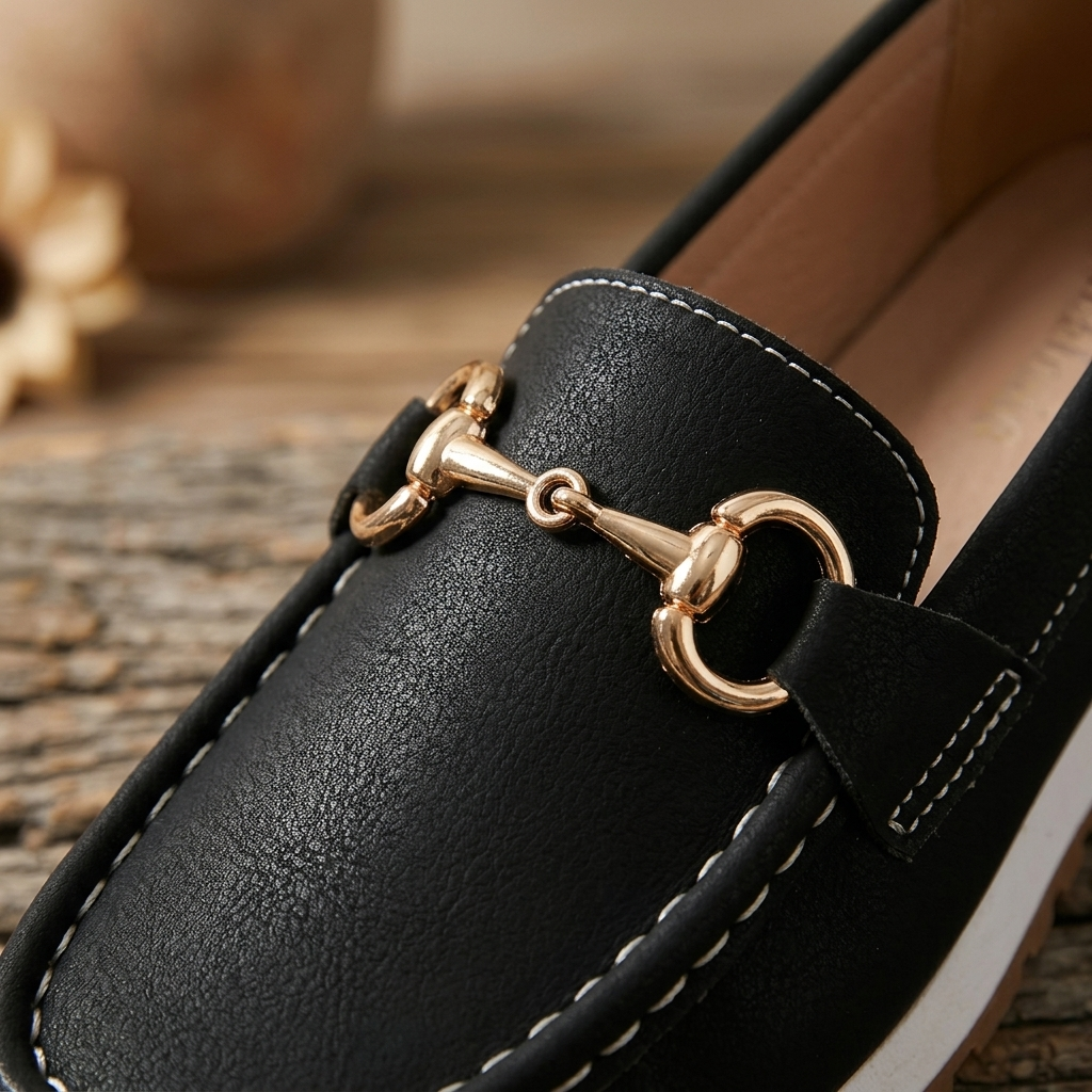 Elodie | Flat Buckle Loafers – Leah & Lila