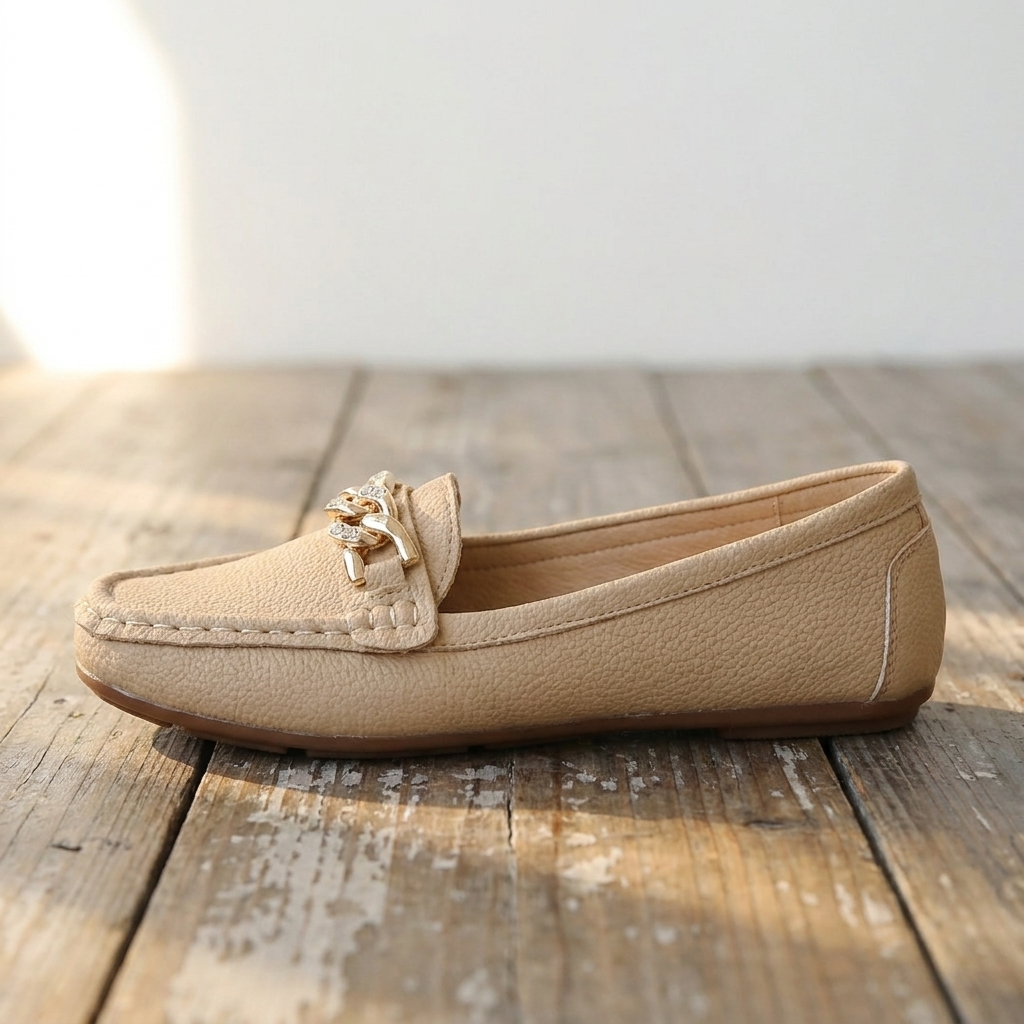 Eden | Flat Diamond Buckle Loafers – Leah & Lila