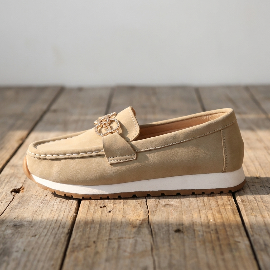 Estella | Diamond Buckle Loafers – Leah & Lila