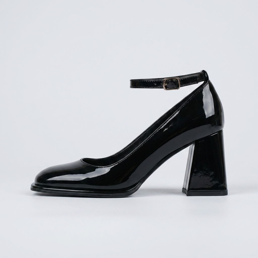 Celeste | Patent Block Heel Sandals – Leah & Lila