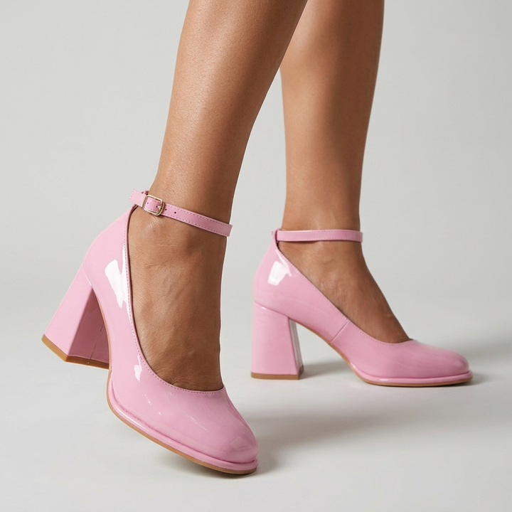Celeste | Patent Block Heel Sandals