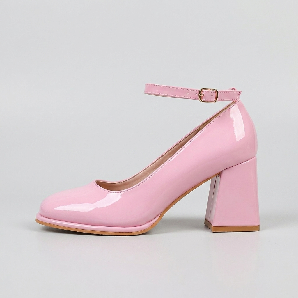 Celeste | Patent Block Heel Sandals – Leah & Lila