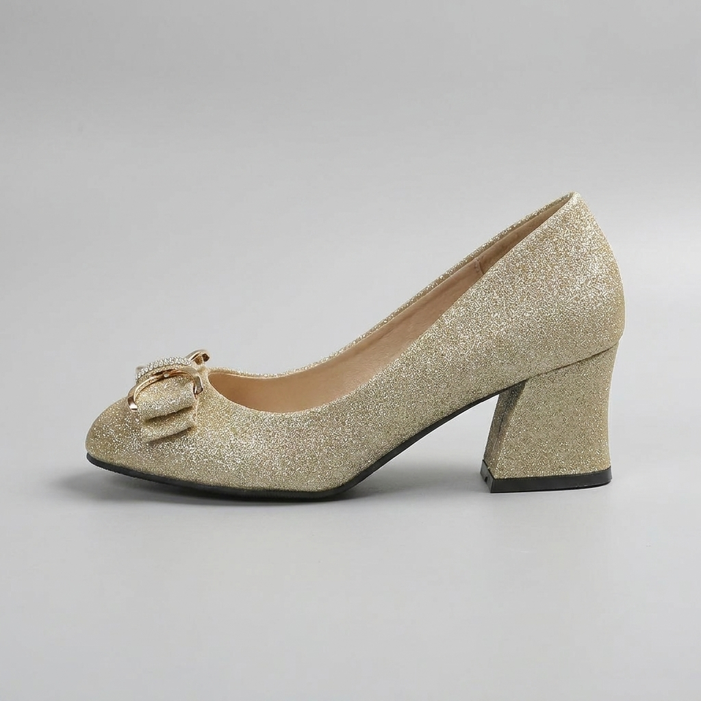 Evalyn | Bow Detail Block Heel Pumps – Leah & Lila