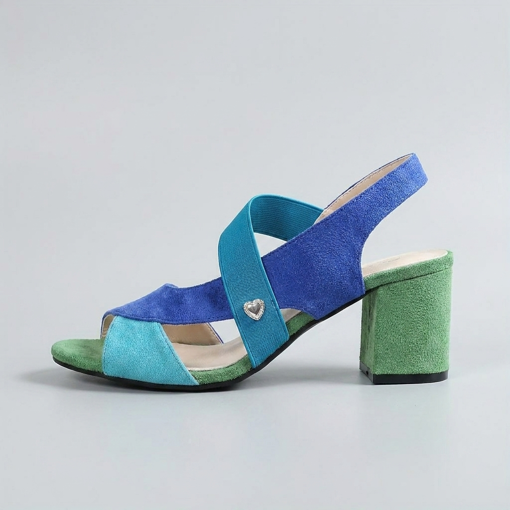 Elara | Cross Strap Block Heel Pumps – Leah & Lila