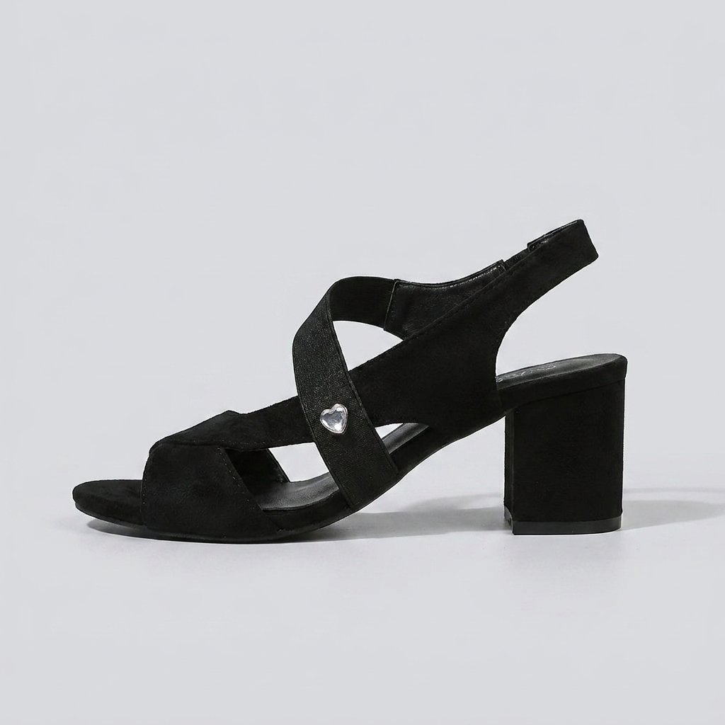 Elara | Cross Strap Block Heel Pumps – Leah & Lila