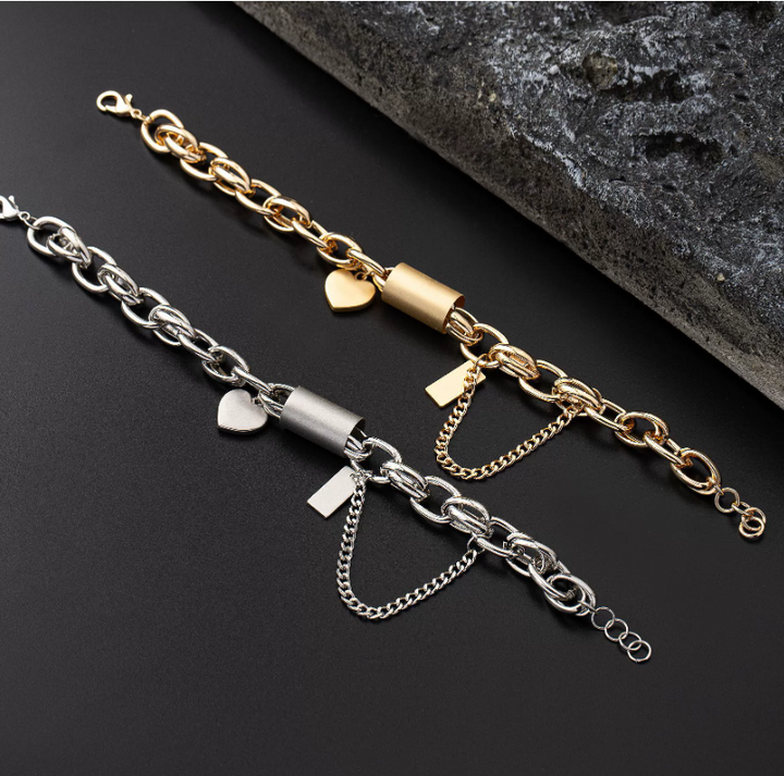 Heartened Chunky Bracelet | Gold
