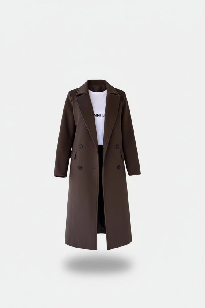 Valmonti Belted Coat | Classic Mid-Length Lapels – Leah & Lila