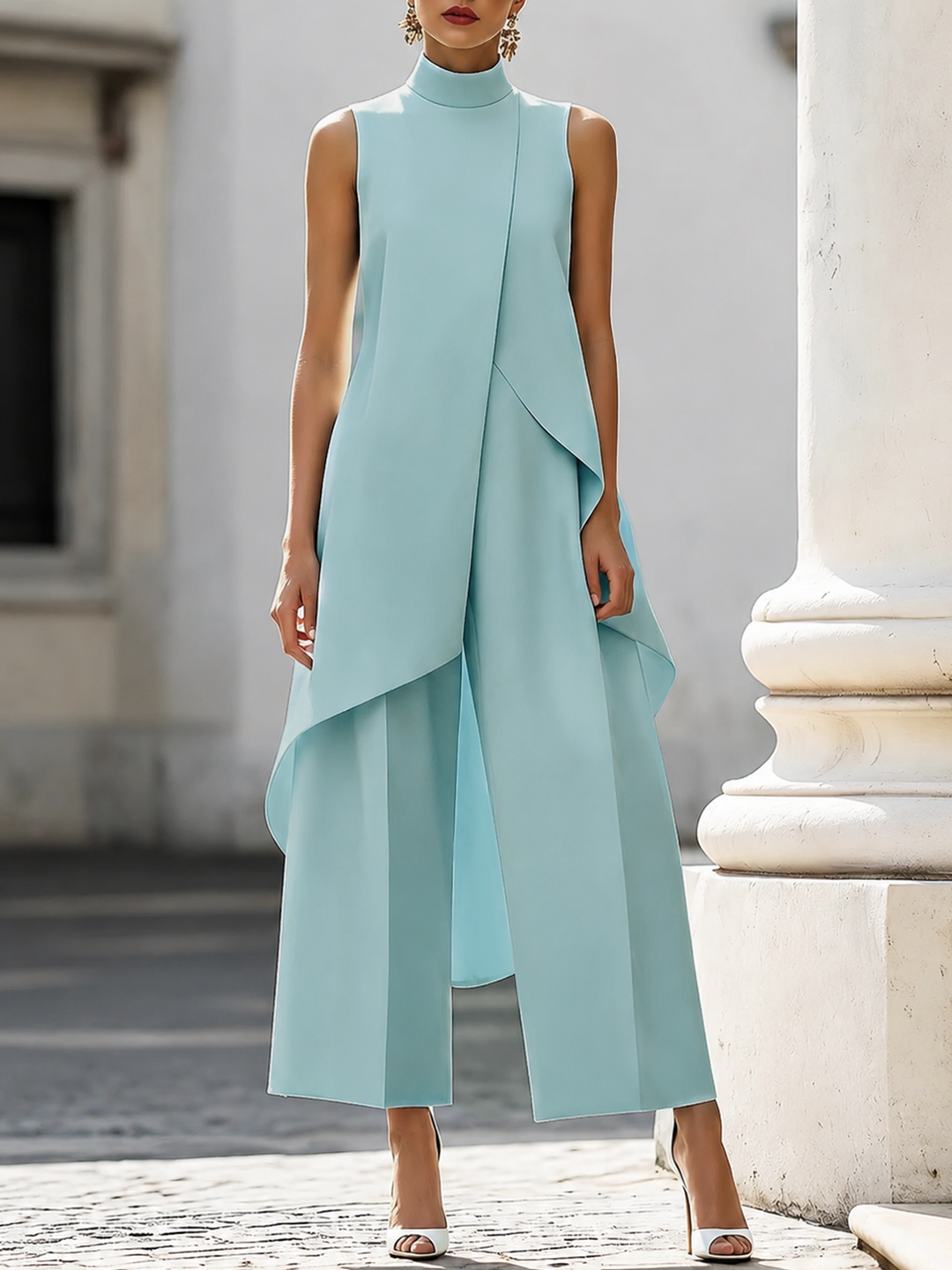 Simone – Elegant Wide-Leg Two-Piece Suit