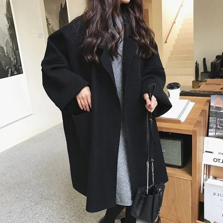 Oversized Wool-Blend Trench | Relaxed Urban Layer – Leah & Lila
