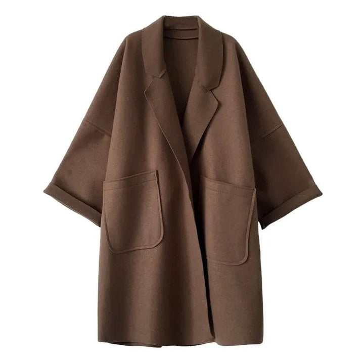 Oversized Wool-Blend Trench | Relaxed Urban Layer – Leah & Lila