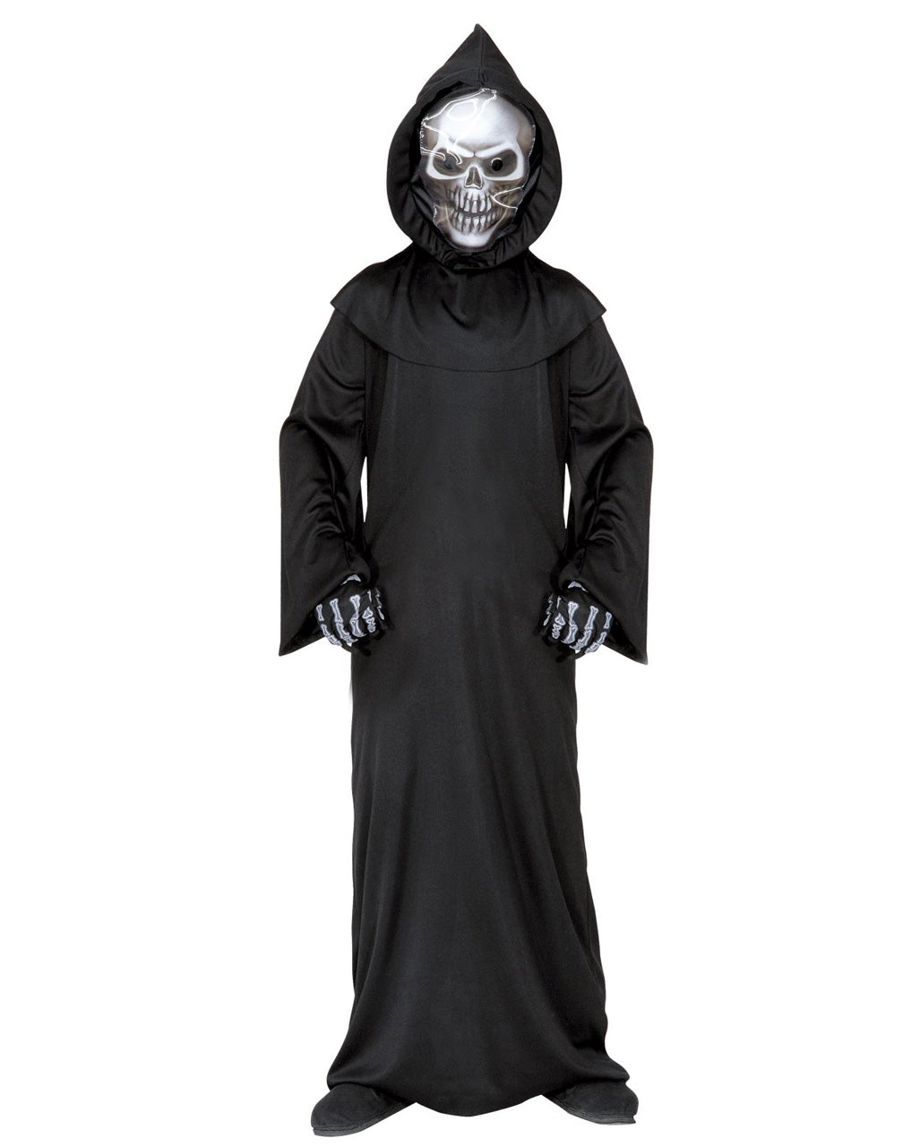 Death Costume for Kids with Robe and Skull Mask – Halloween Costume