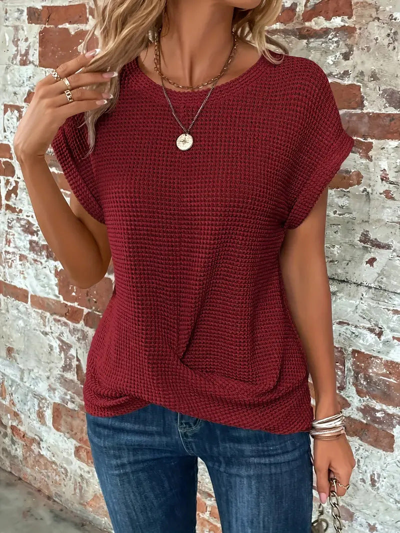 Linda -  The Sweetheart Round Neck T-Shirt