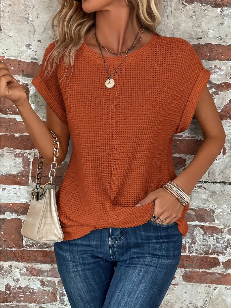 Linda -  The Sweetheart Round Neck T-Shirt