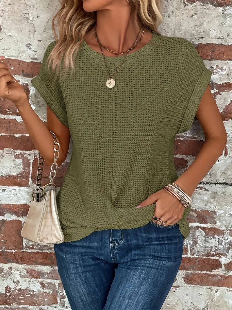 Linda -  The Sweetheart Round Neck T-Shirt