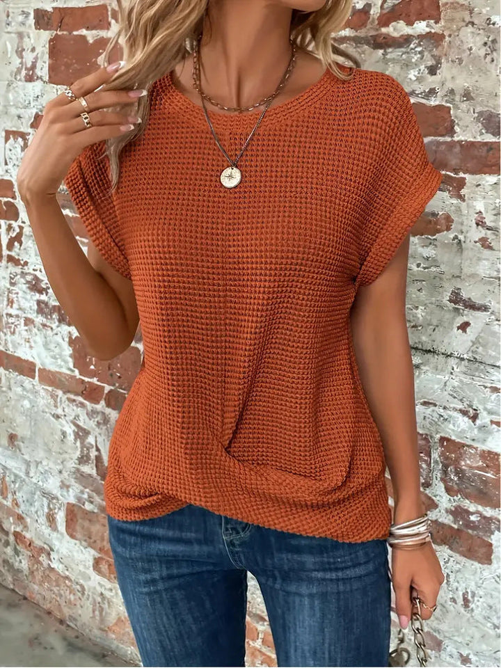 Linda -  The Sweetheart Round Neck T-Shirt