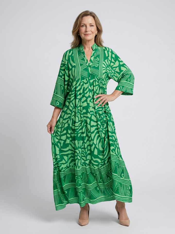 Blakely - Button Front Midi Dress