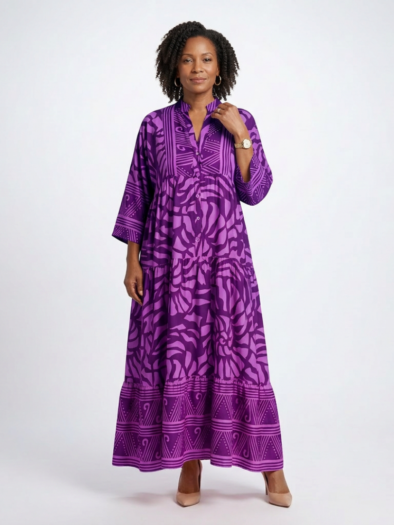 Blakely - Button Front Midi Dress